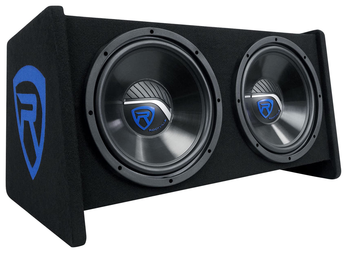 Dual 12" Car Audio Subwoofers Vented Enclosure N2639