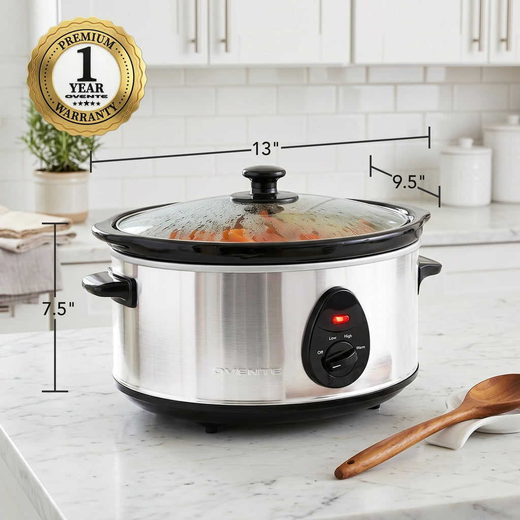 3.7 Qt Electric Slow Cooker V125