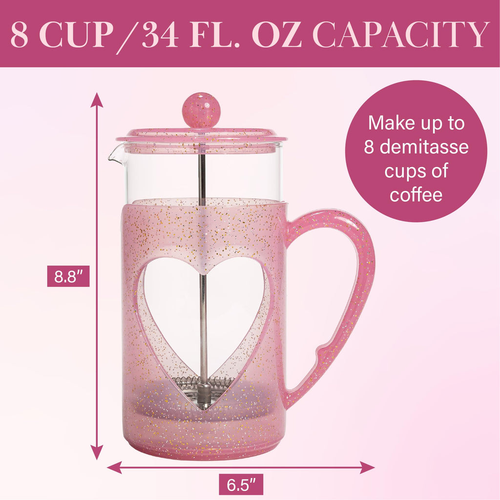 8-Cup Pink French Press Coffee Maker R471956