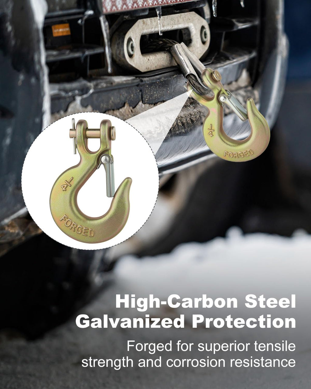 3/8" Clevis Slip Hook with Safety Latch Grade 70 Z797