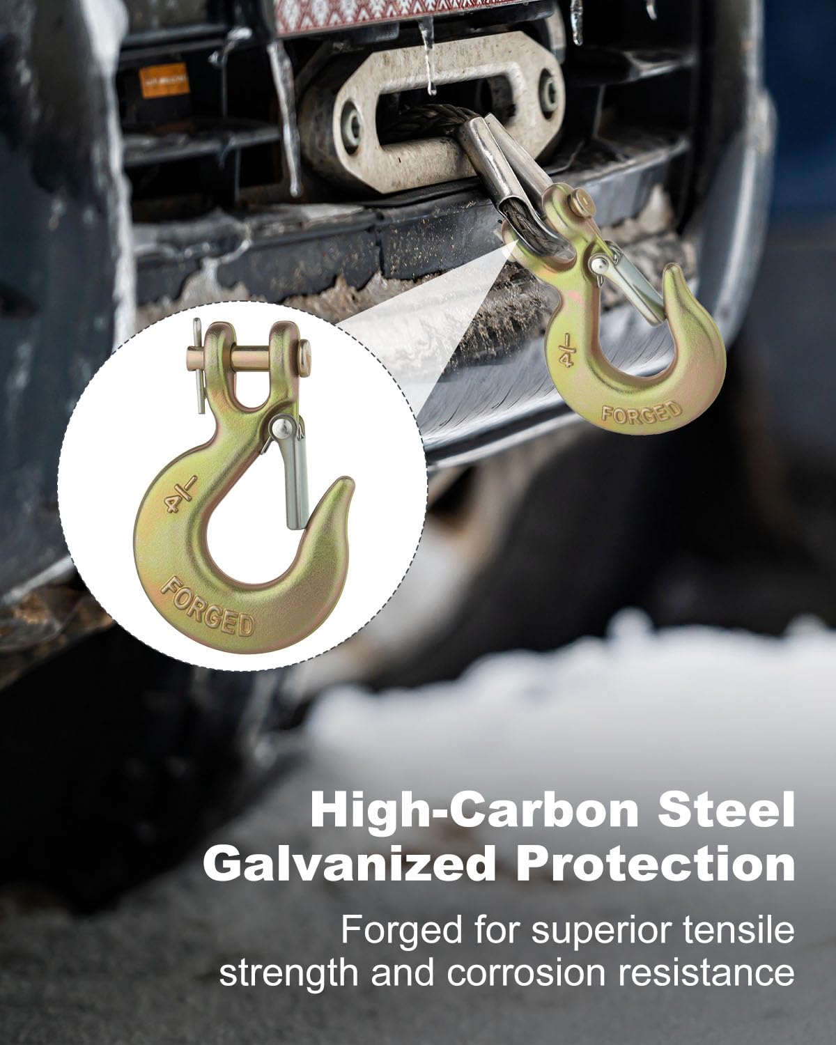 3/8" Clevis Slip Hook with Safety Latch Grade 70 Z797