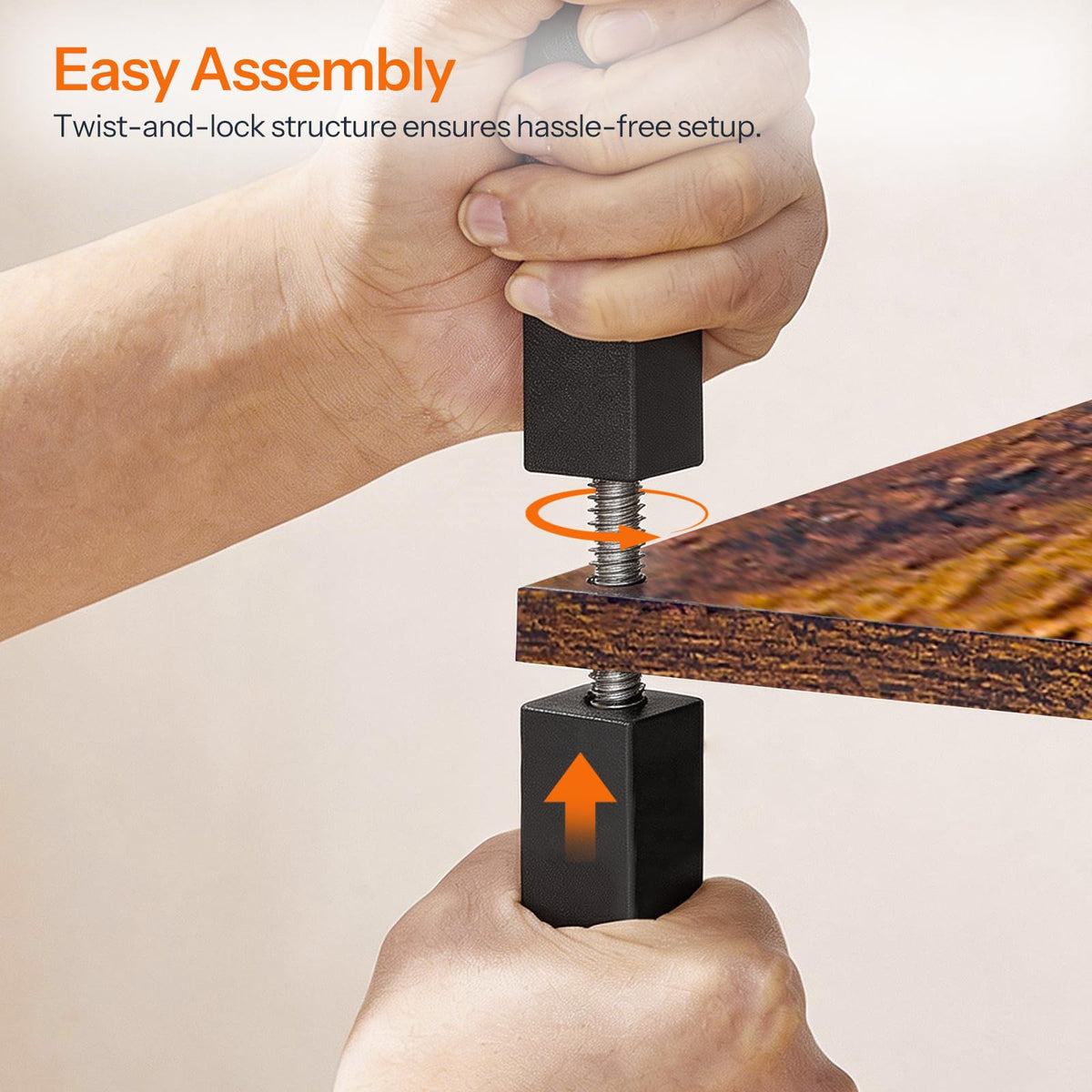 Narrow 3-Tier Side Table with Charging Station E96873