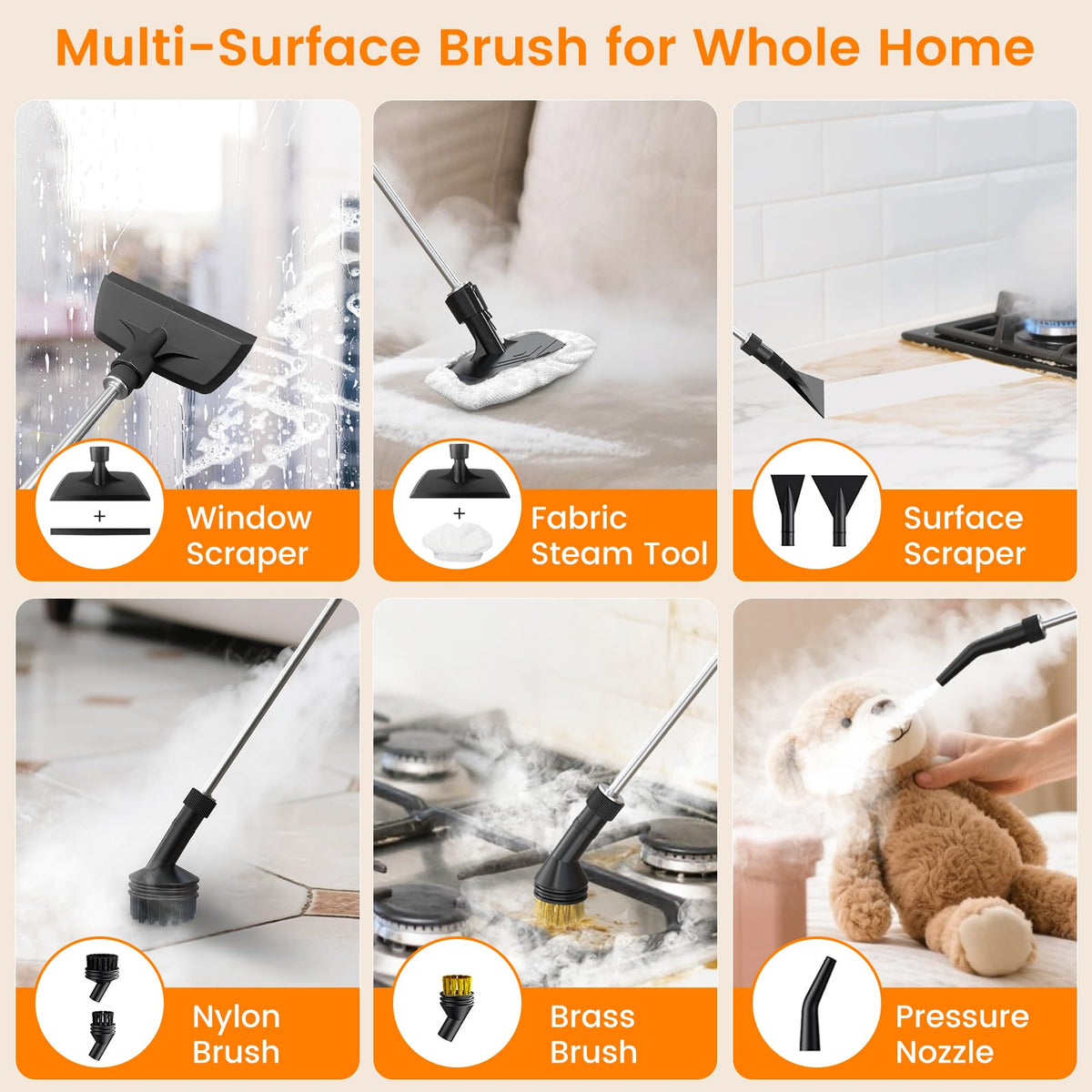 3-Level Handheld Steam Cleaner R5682