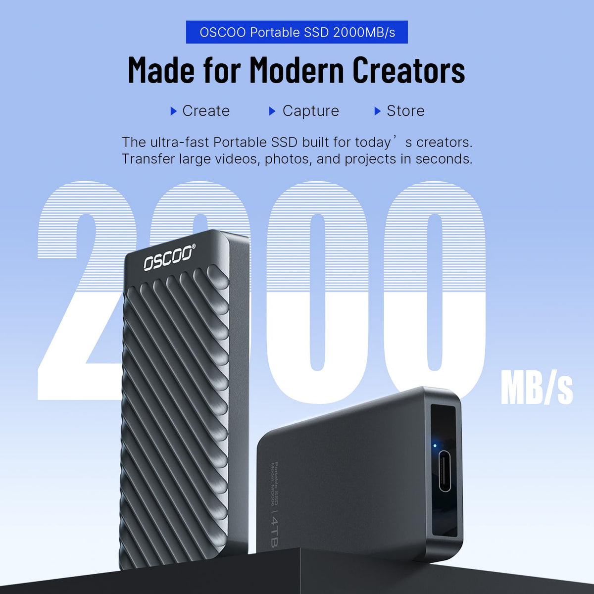 1TB USB 3.2 Gen 2 External SSD Z173