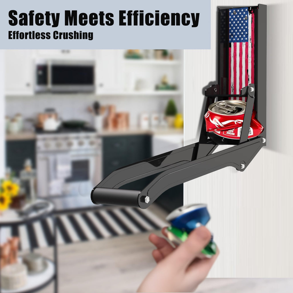 Wall Mounted Heavy Duty Metal Can Crusher for 12 oz & 16 oz Aluminum Cans G49423