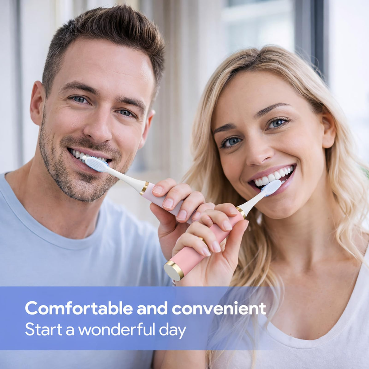 2 Pack Electric Toothbrush with 10 Replacement Brush Head E5837