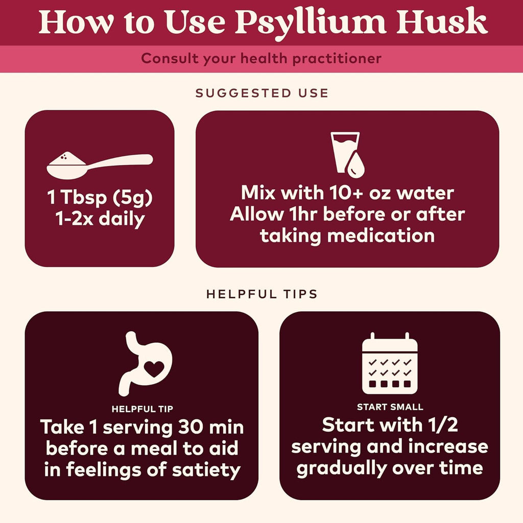 Whole Psyllium Husk Powder Organic Vegan 12 oz Z167
