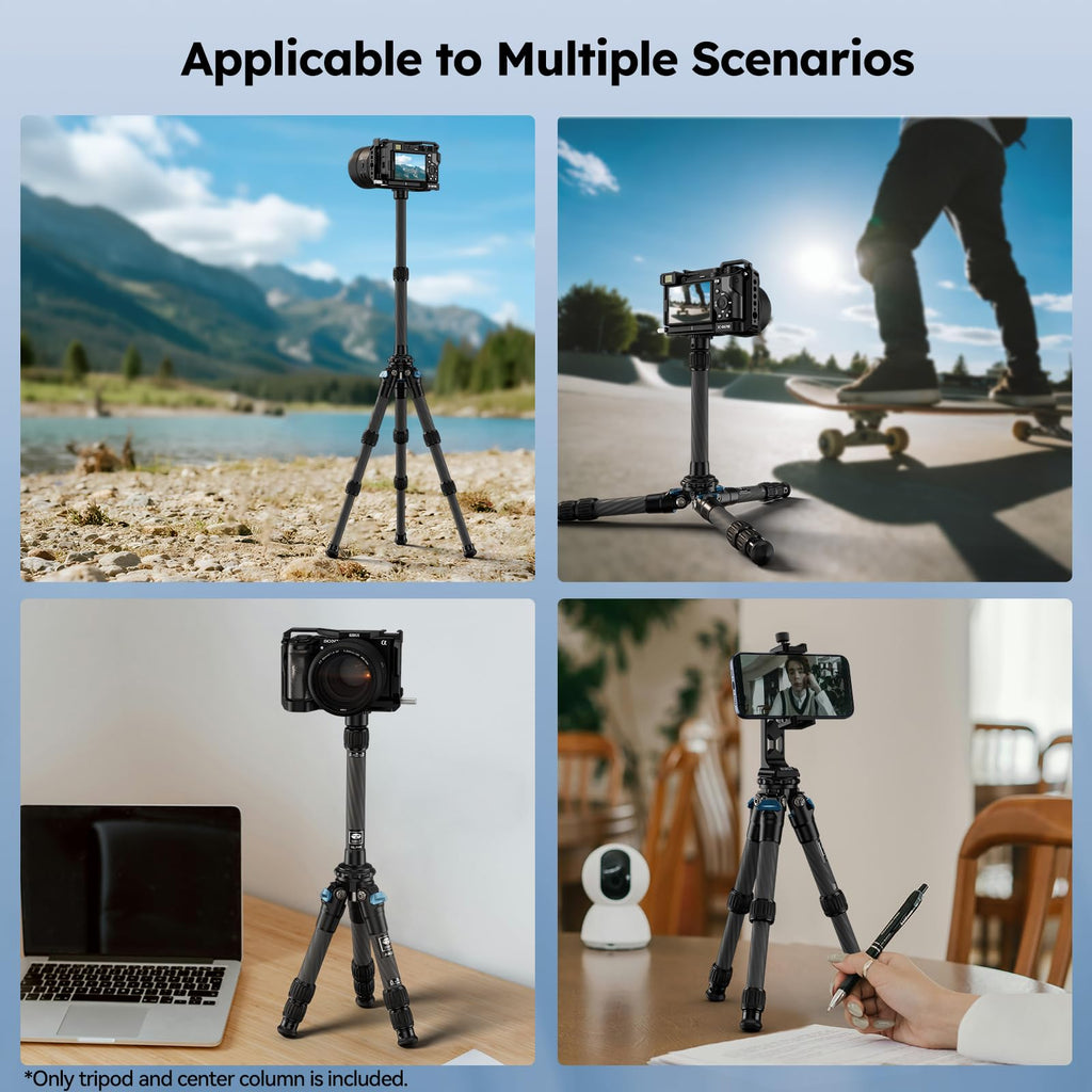 Lightweight Carbon Fiber Mini Travel Tripod F12127