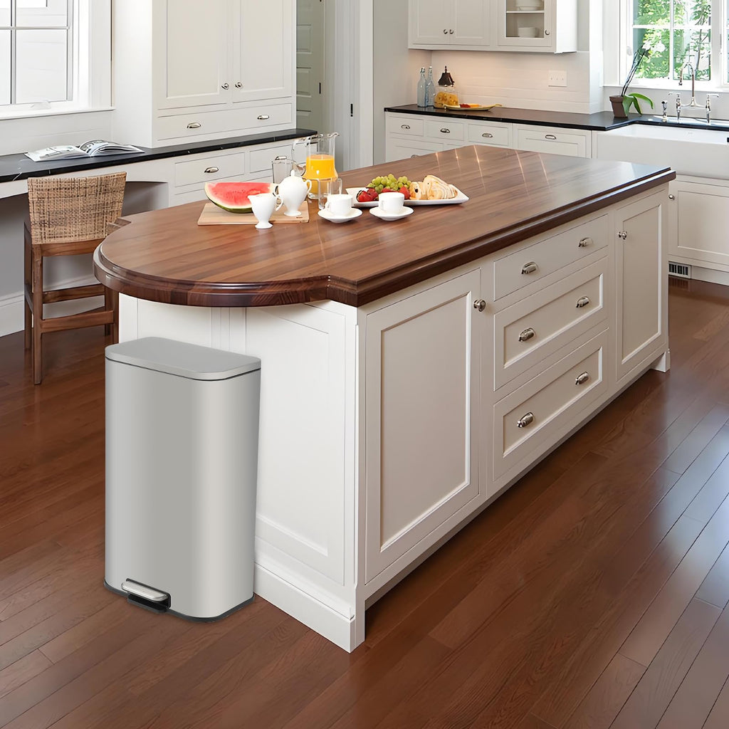 13.2 gal Stainless Steel Step Trash Can X987995