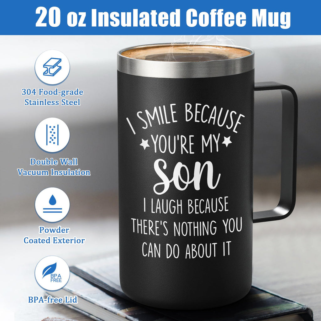 20oz Stainless Steel Insulated Coffee Mug H92186