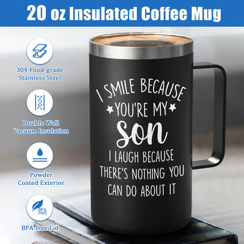 20oz Stainless Steel Insulated Coffee Mug H92186