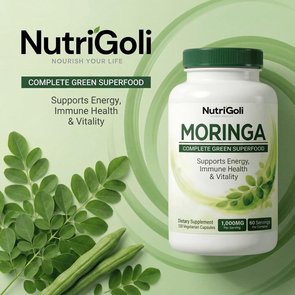 Moringa Capsules 1000mg 120 Vegetarian Capsules F859182