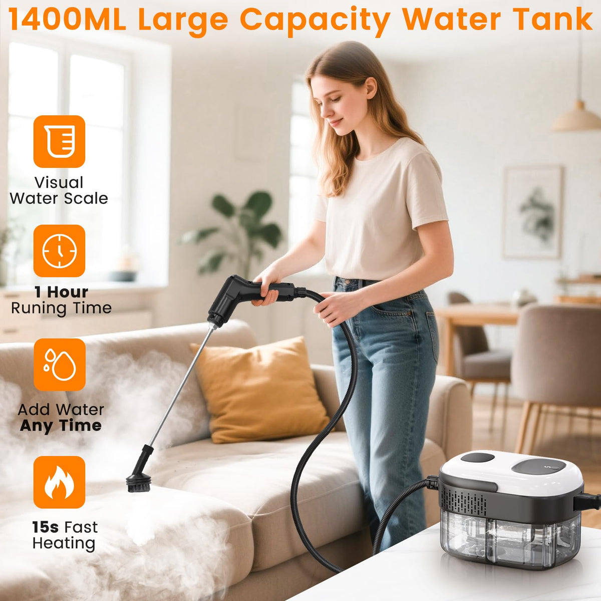3-Level Handheld Steam Cleaner R5682