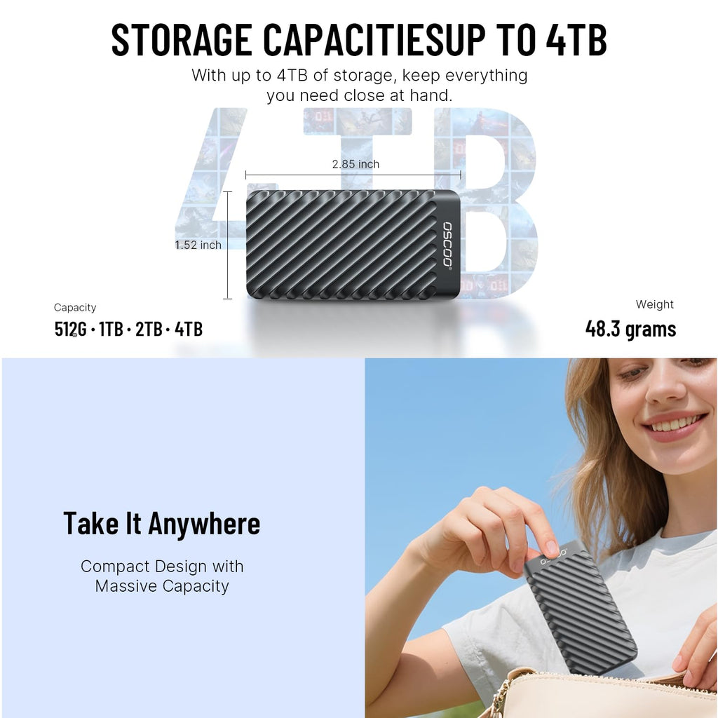 1TB USB 3.2 Gen 2 External SSD Z173