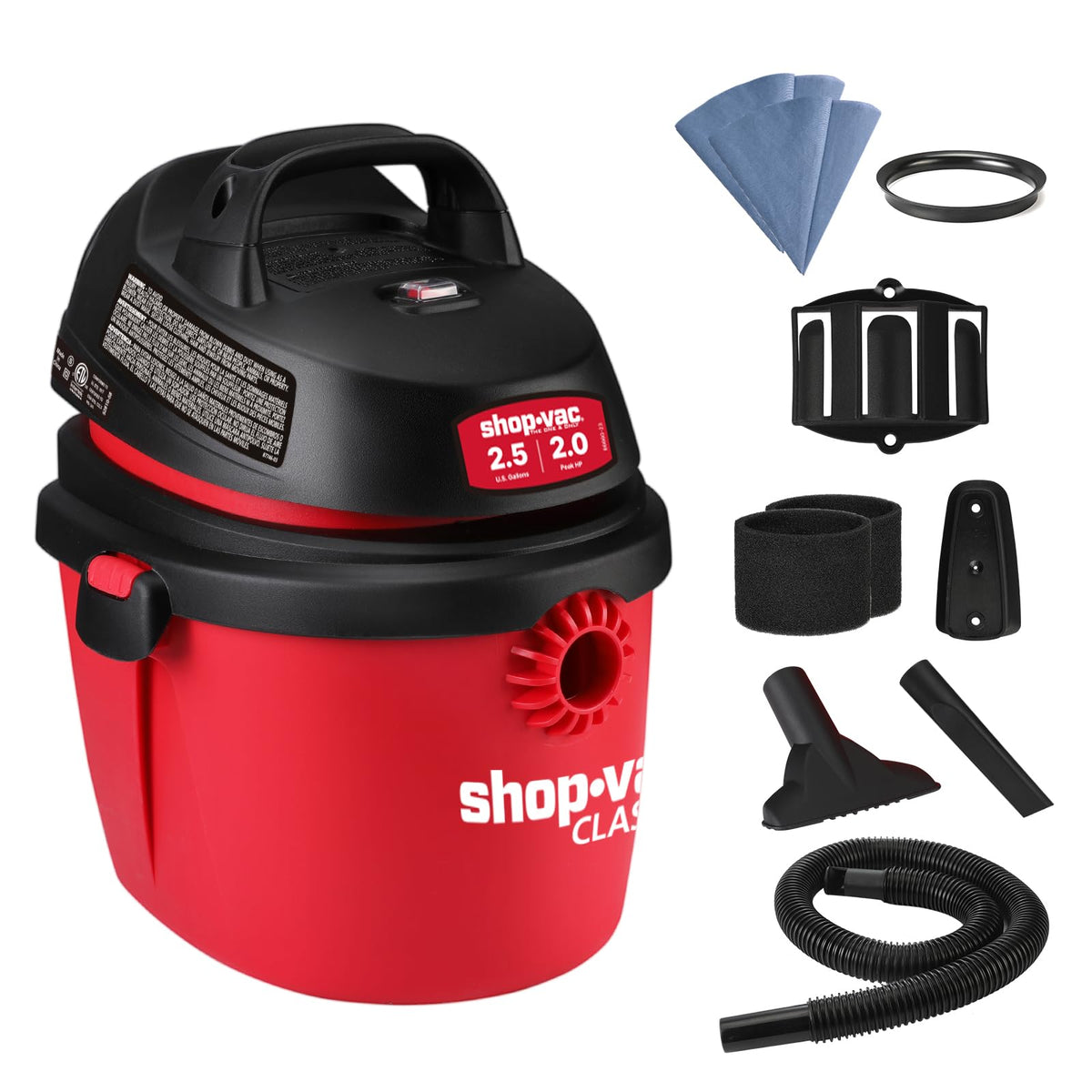 2.5 Gallon 2.0 Peak HP Wet/Dry Vacuum R8721