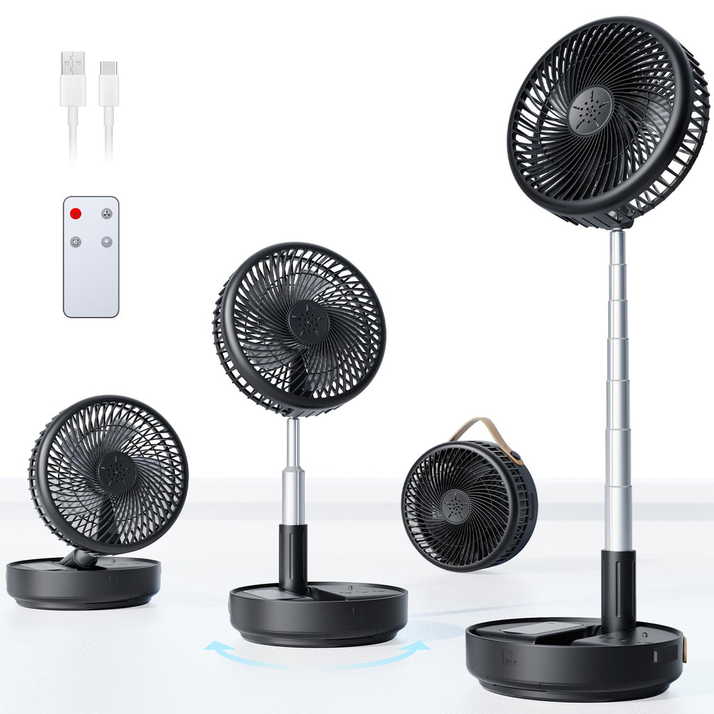 Portable Oscillating Travel Fan with Remote V12094