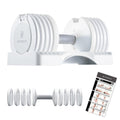 Adjustable Dumbbell 5-in-1 White D363