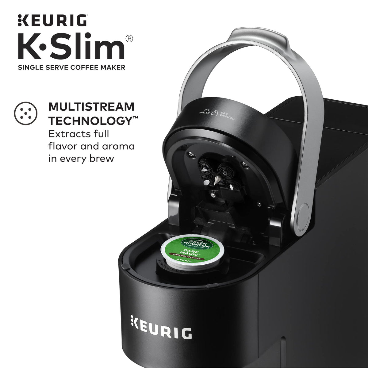 Single Serve K-Cup Pod Coffee Maker with Travel Mug H565582