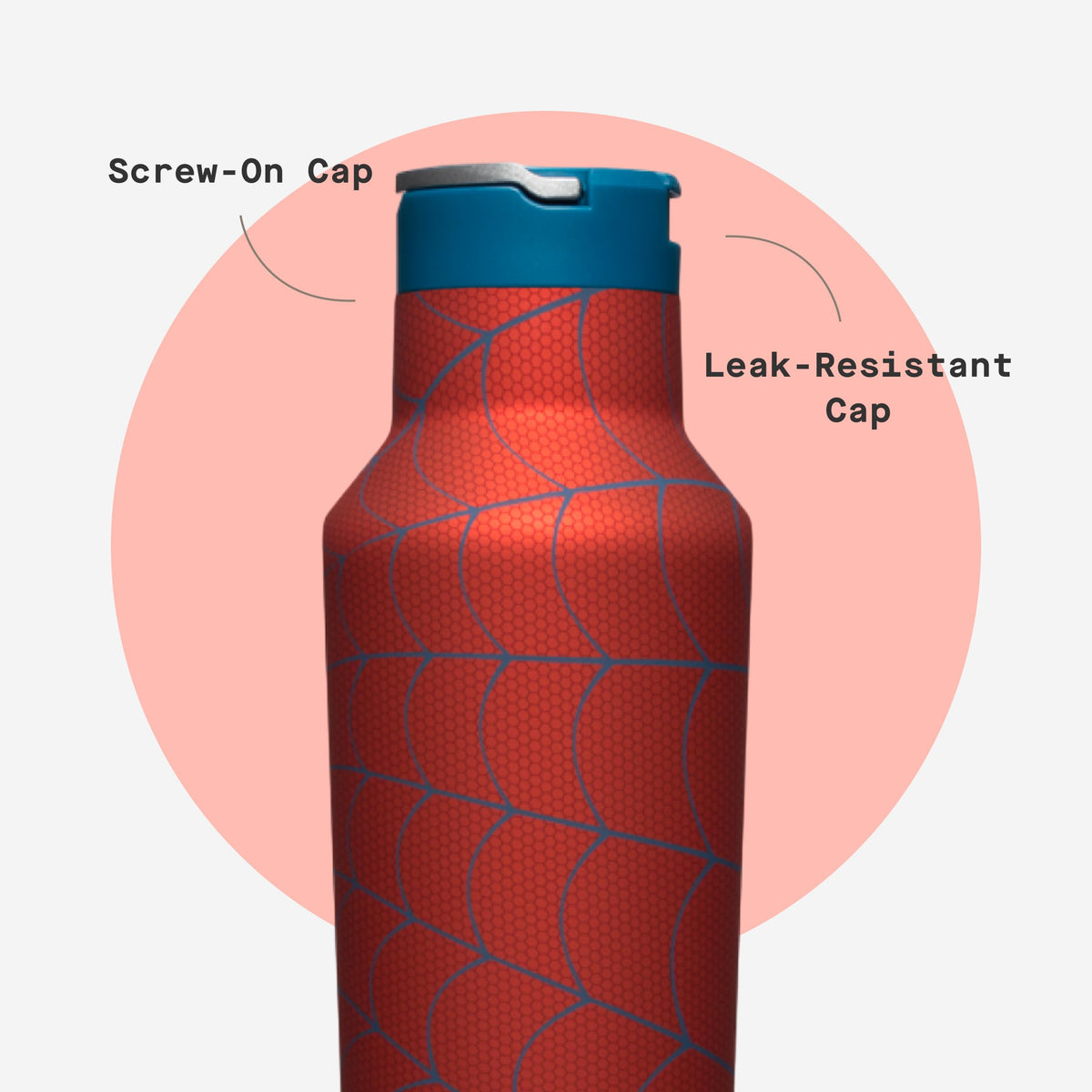 20 oz Water Bottle with Spill-Free Cap P7128