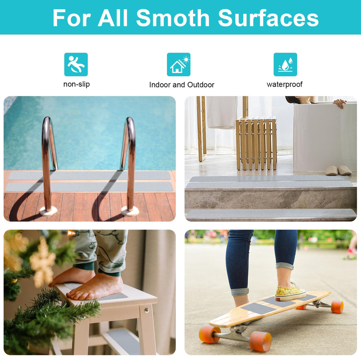 Anti Slip Waterproof Self Adhesive Rubber Tape C746