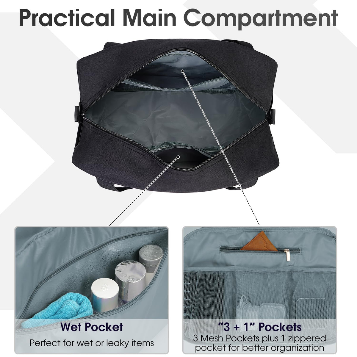 Carry on Duffle Bag Underseat J734