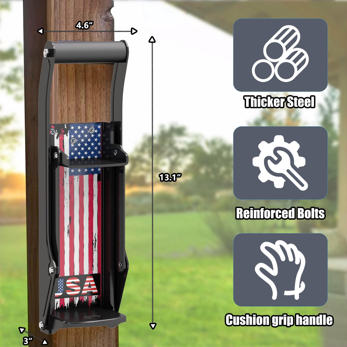 Wall Mounted Heavy Duty Metal Can Crusher for 12 oz & 16 oz Aluminum Cans G49423