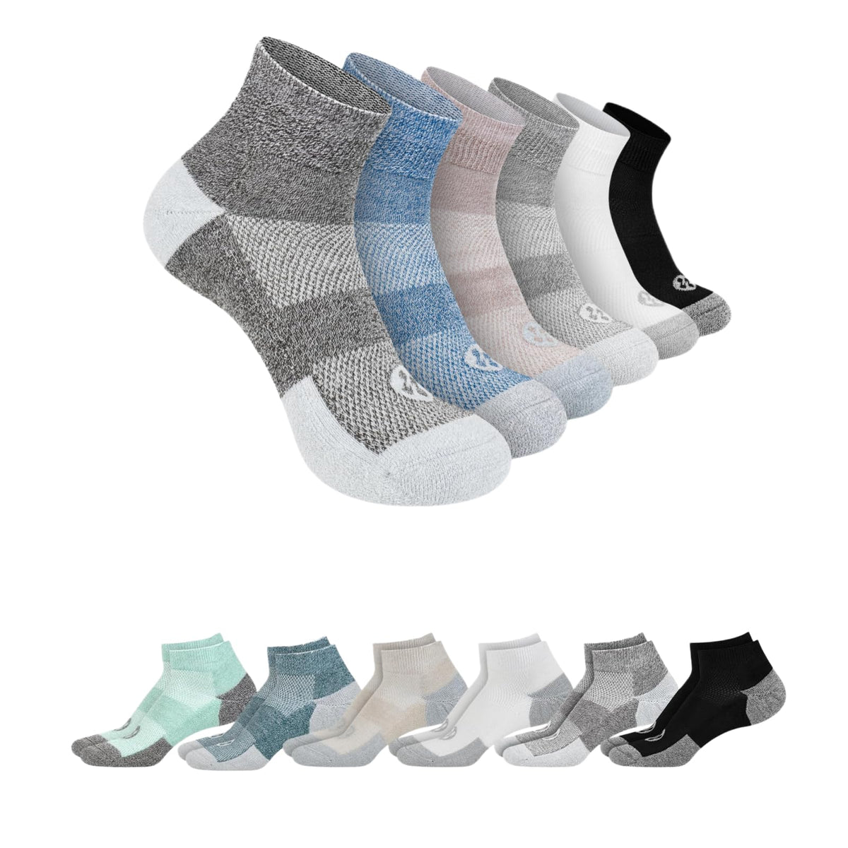Diabetic Ankle & Low Cut Socks, 6 Pairs O83050