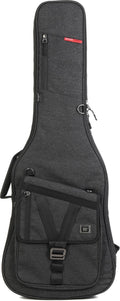 Lightweight Electric Guitar Gig Bag with Back Pack Straps and Rubberized Base, Charcoal Black L531