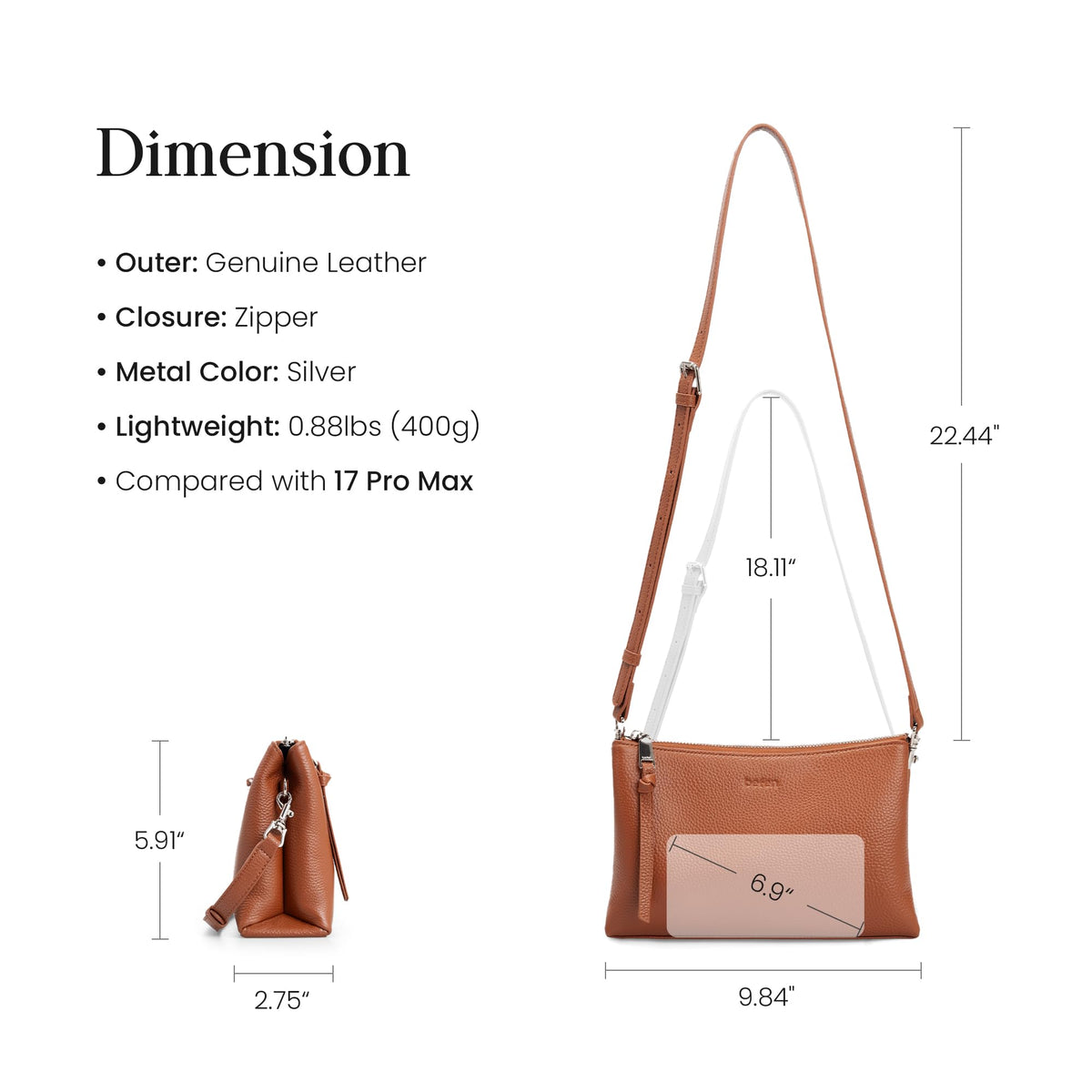 Genuine Leather Crossbody Bags X9981