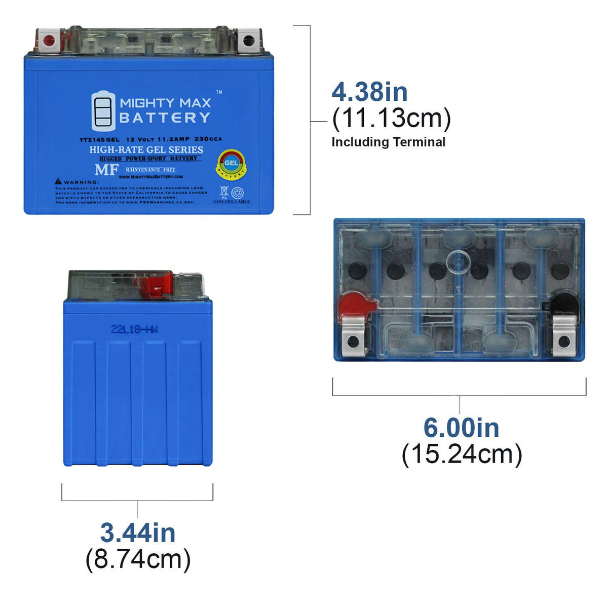 12V 11.2Ah Gel Battery A128