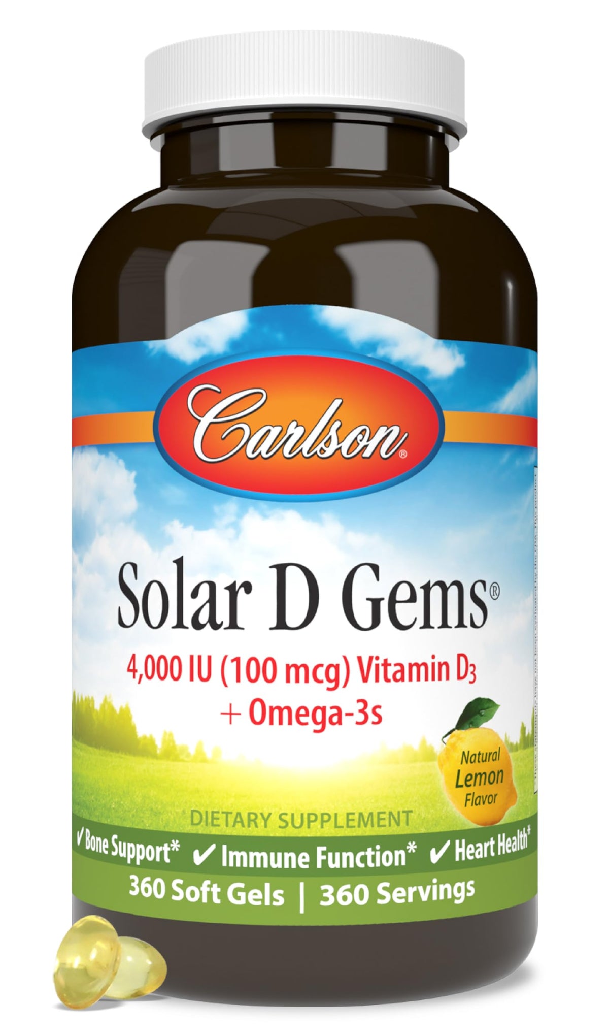 Vitamin D3 4000 IU 360 Softgels M734521