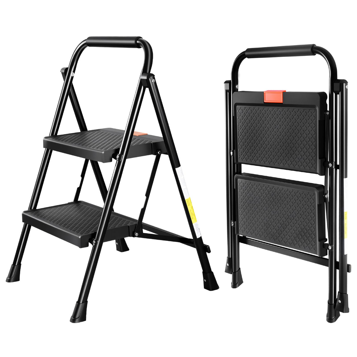 2 Step Steel Ladder with Anti-Slip Pedal F951920