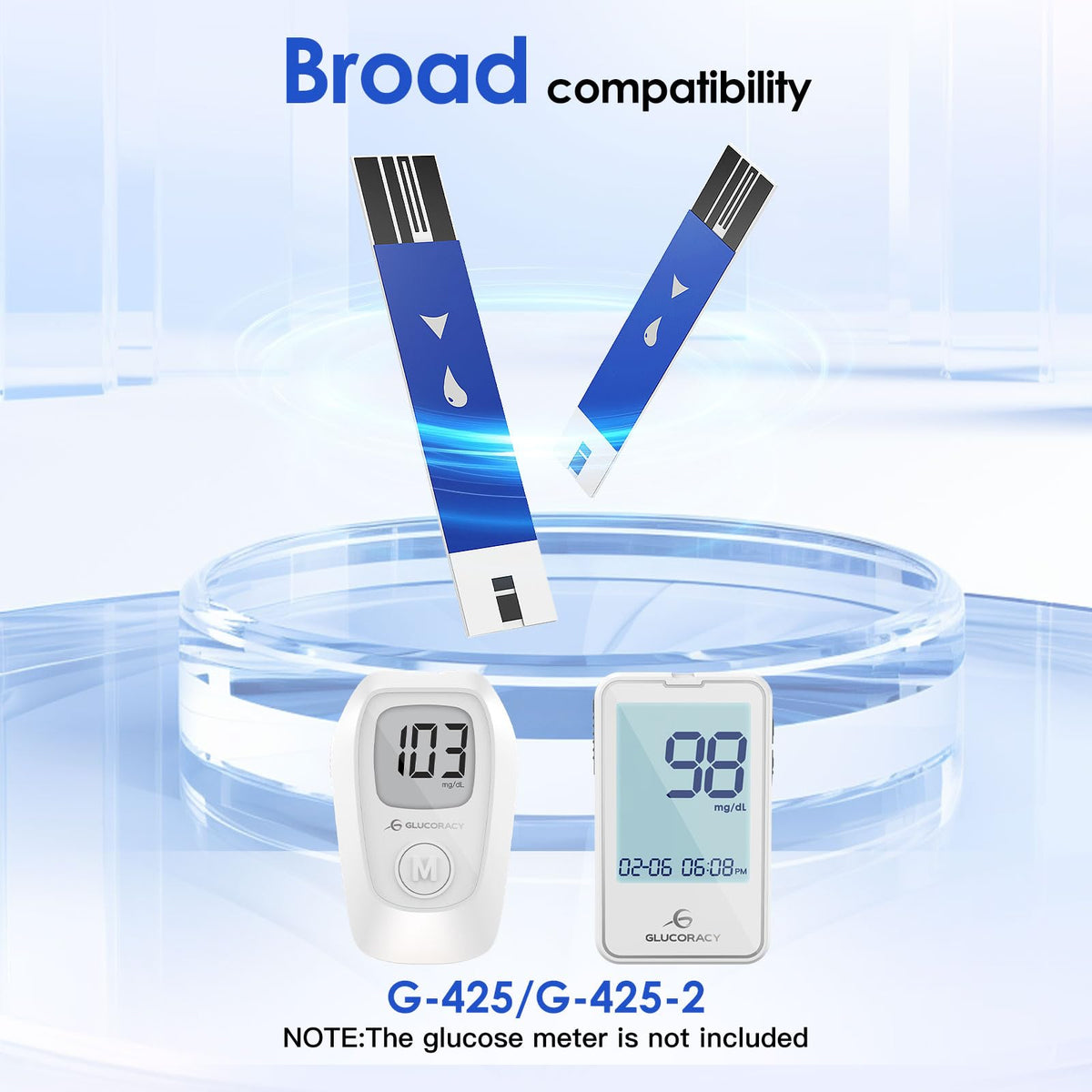 Blood Glucose Test Strips, 100 Strips Y568