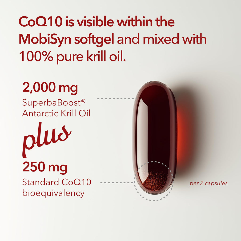 Omega 3 CoQ10 Antarctic Krill Oil 1,000mg 60 Softgels P2314