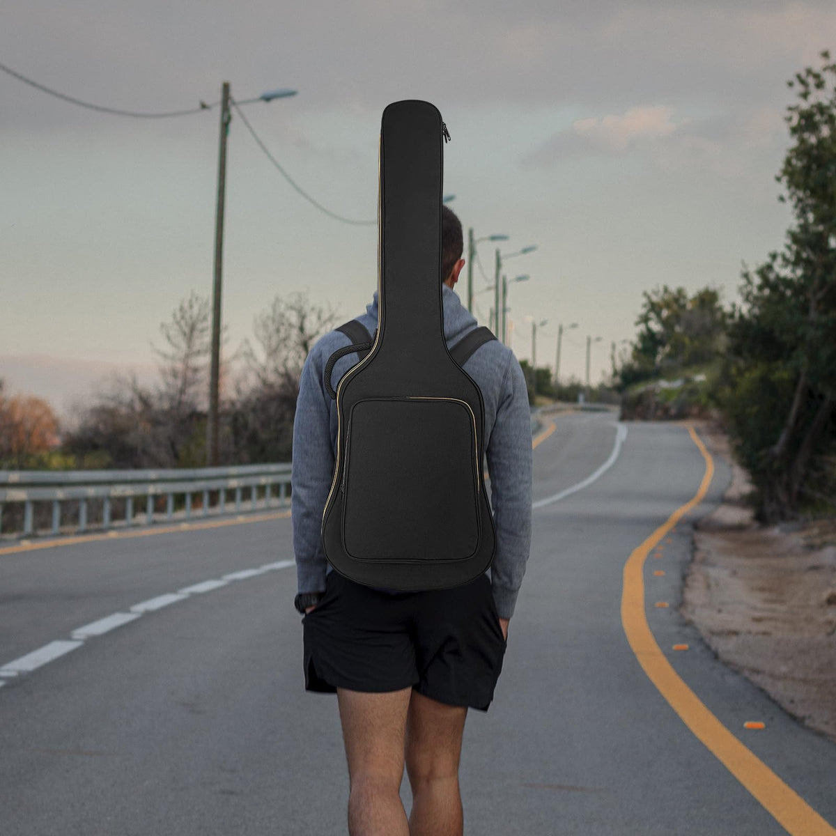39 40 41 Inch Electric Guitar Bag Black C748