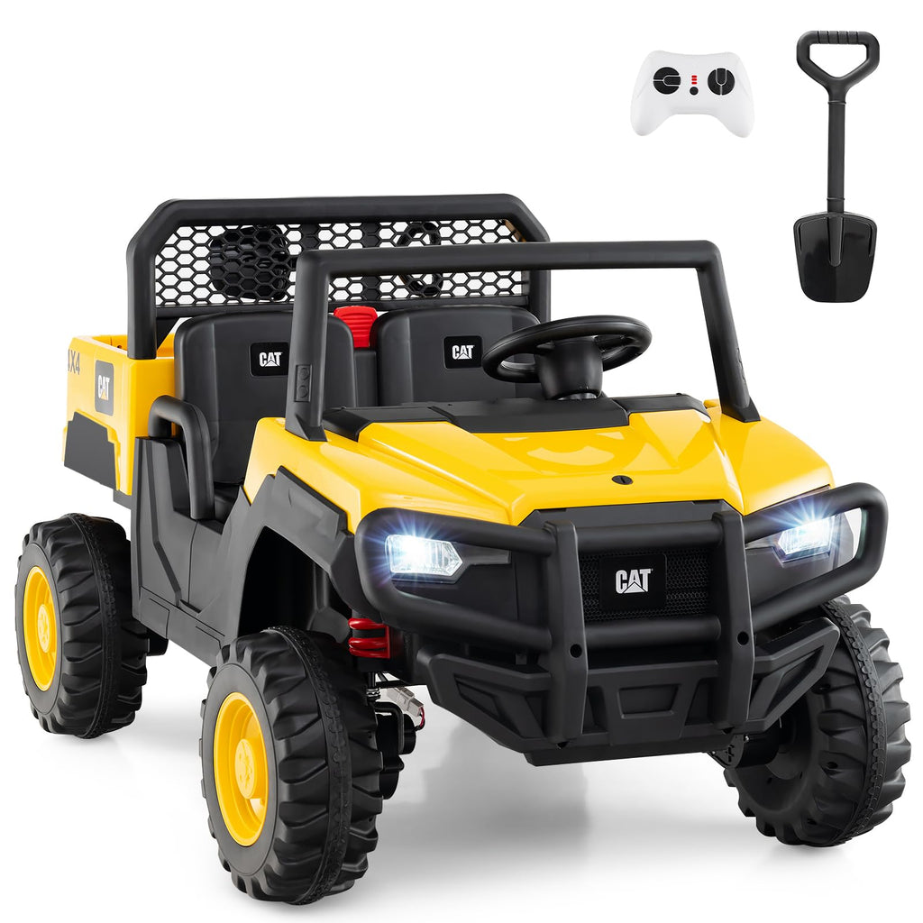Yellow 24V Kids Ride on Dump Truck with Remote Control S167296