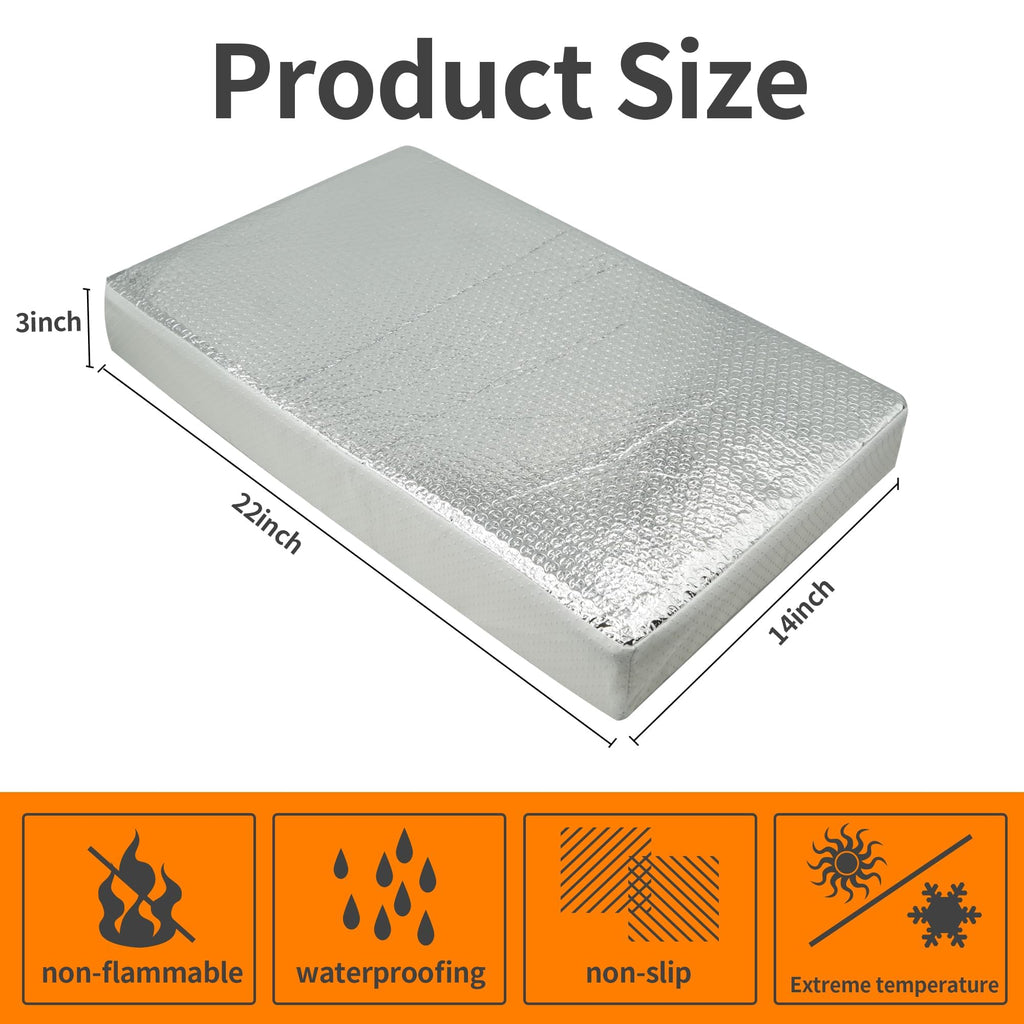 22 x 14 Inch RV Vent Insulator with Reflective Surface J5129