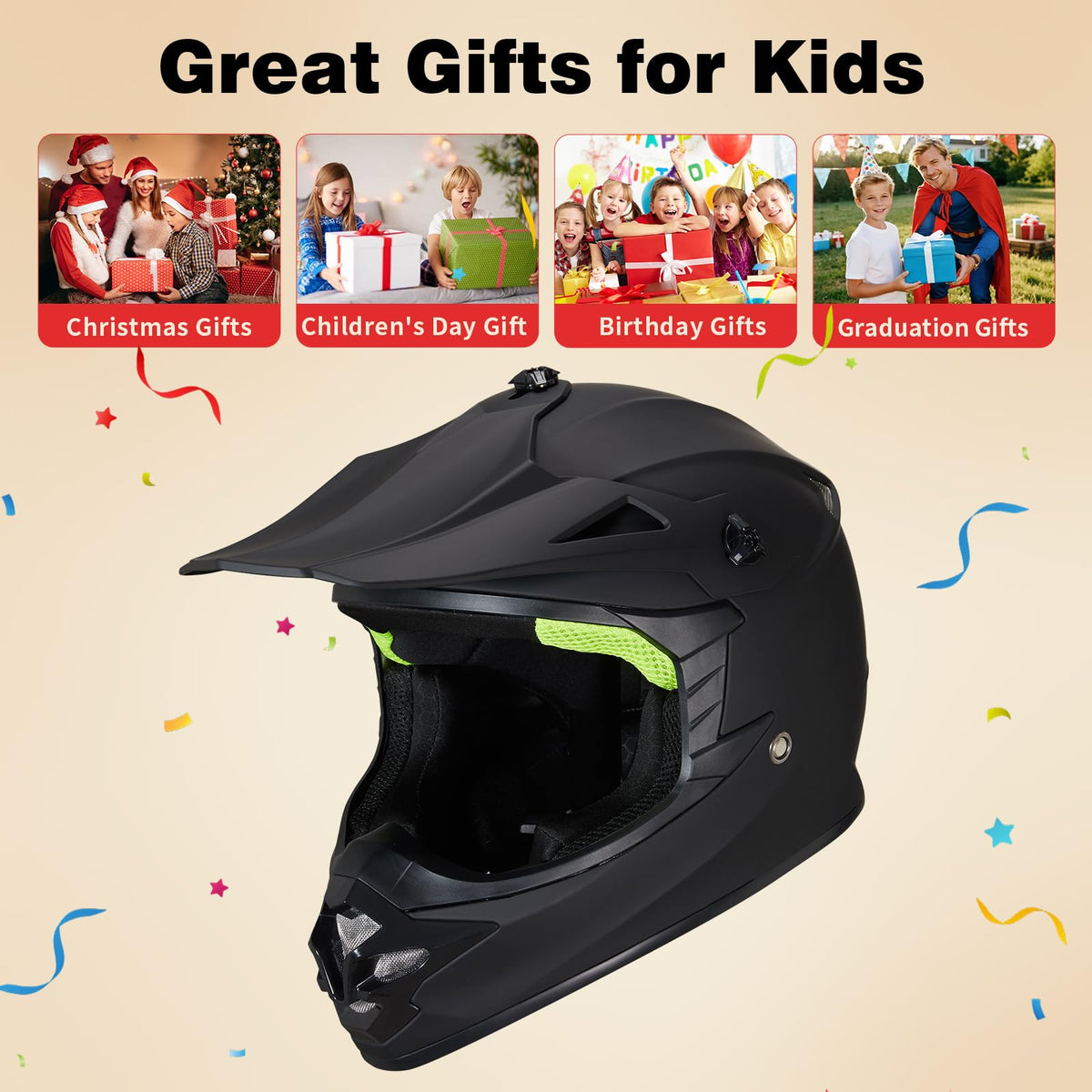 DOT Approved Full Face Motocross Helmet F817648
