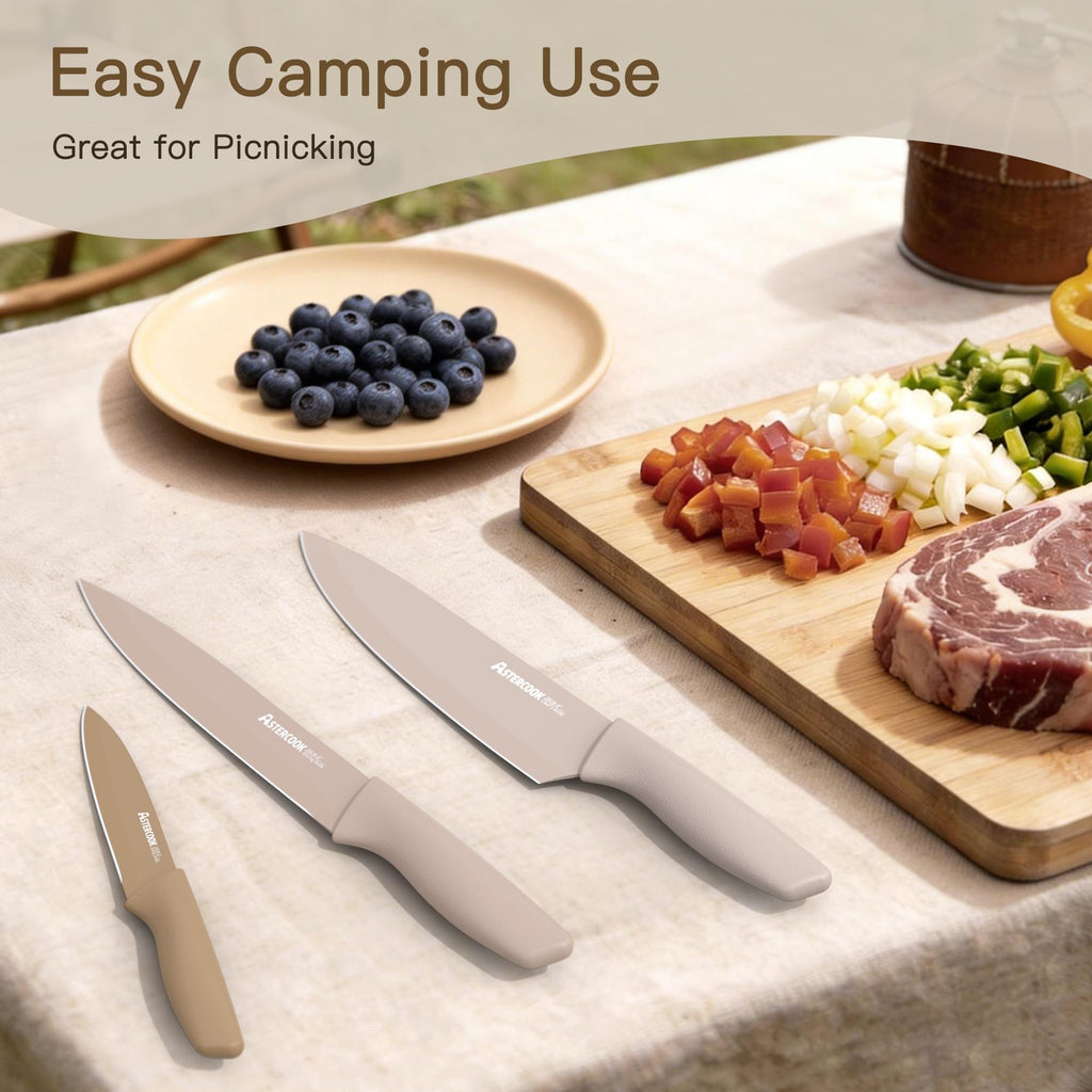 13 Piece Stainless Steel Kitchen Knife Set with Blade Guards S100