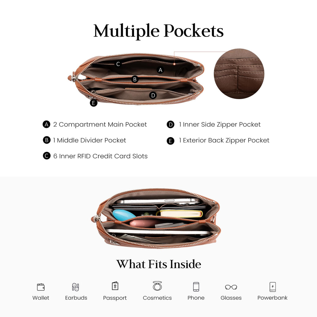 Genuine Leather Crossbody Bags X9981