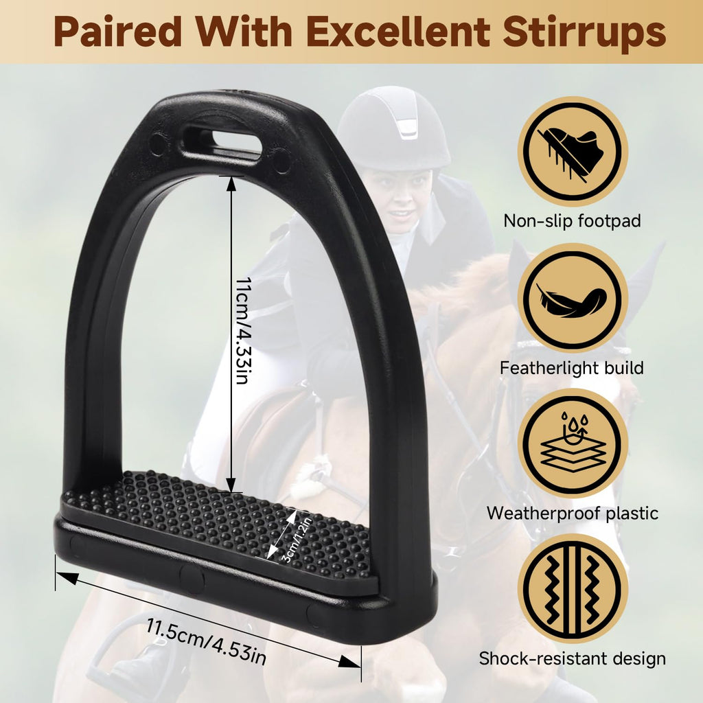 Kids Western Stirrups with Adjustable Nylon Straps C324