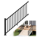 1 Pack 36 in. H x 6 ft. W Aluminum Stair Railing Kit with Post H248528