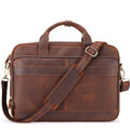 Full Grain Leather Briefcase Fits 15.6 Inch Laptop S7682