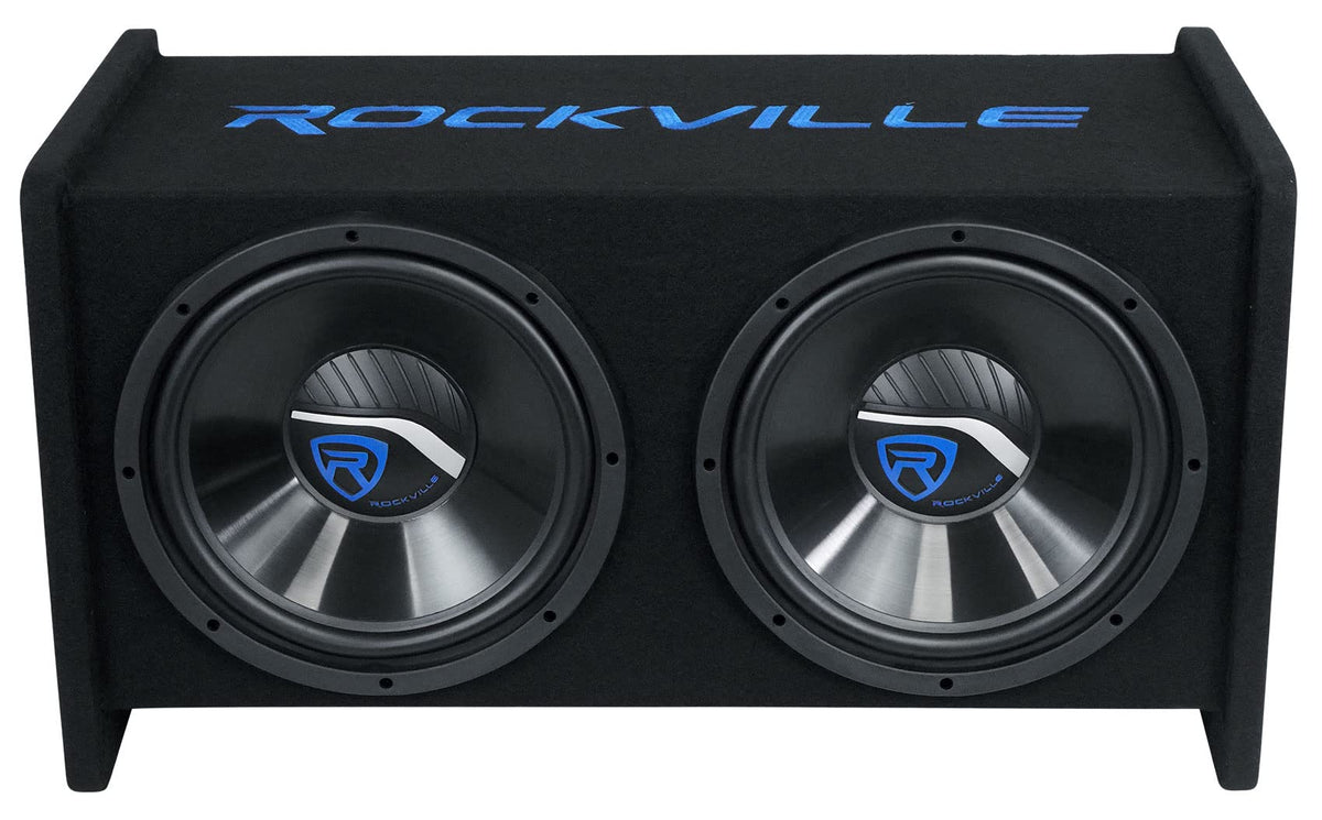 Dual 12" Car Audio Subwoofers Vented Enclosure N2639