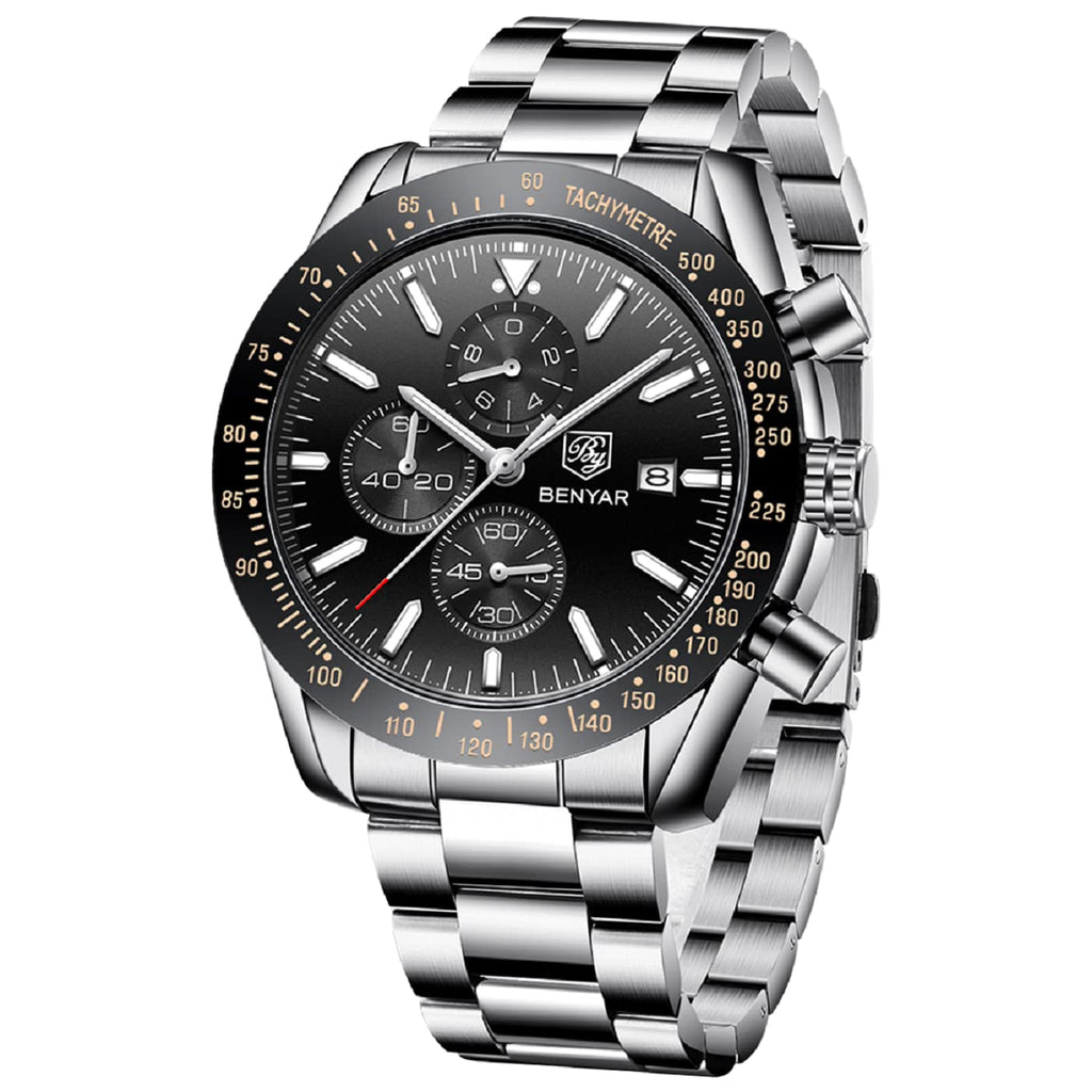 Analog Quartz Chronograph Waterproof Luminous Silicone Strap Watch O90308