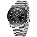 Analog Quartz Chronograph Waterproof Luminous Silicone Strap Watch O90308