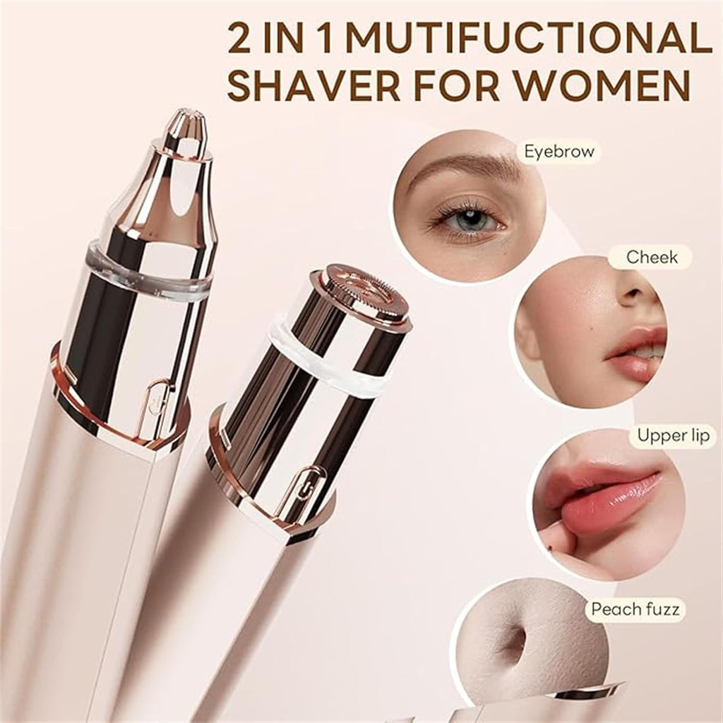 Portable Facial Shaver for Women, 2-in-1 Eyebrow Trimmer M790