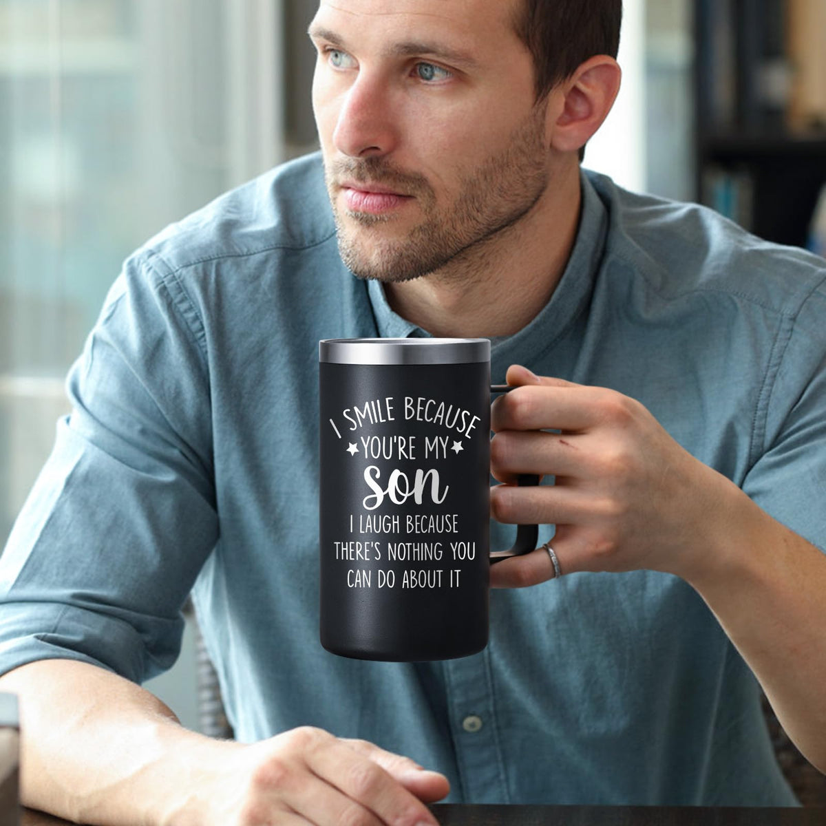 20oz Stainless Steel Insulated Coffee Mug H92186