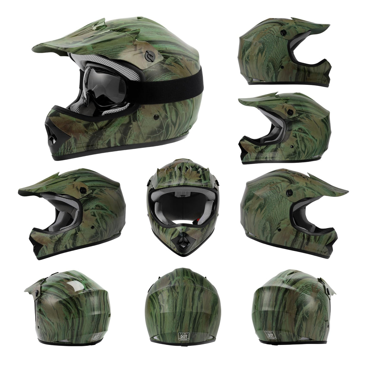Youth Kids Motocross Helmet with Goggles & Gloves P472655