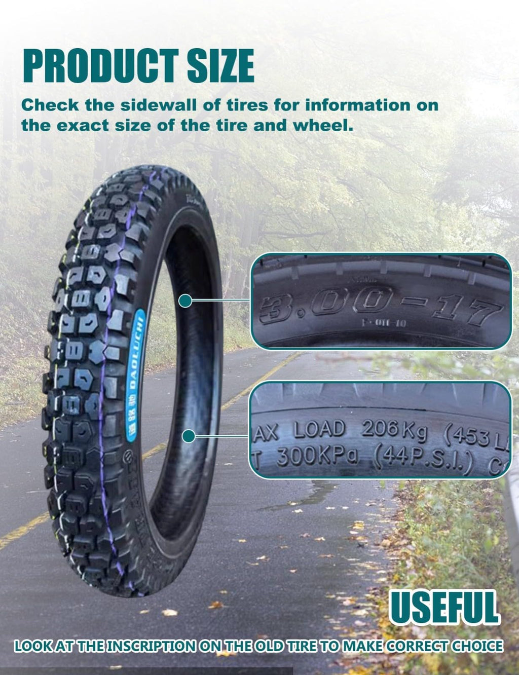 3.00-17 Scooter Tire A905608